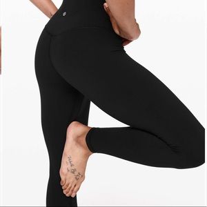 Size 2 Black Lululemon Align Leggings 25”